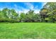 Expansive backyard with lush green lawn and mature trees, perfect for outdoor activities and relaxation at 4990 E County Road 750 S, Brownsburg, IN 46112