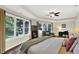 Bright main bedroom with tray ceilings, sitting area and large picture windows at 4990 E County Road 750 S, Brownsburg, IN 46112