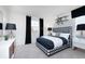 Charming bedroom featuring trendy decor, natural light, and stylish lamps at 569 Dalton Way, Avon, IN 46123