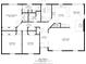 Floor plan showing the layout of the home including the living spaces, bedrooms, and bathrooms at 5905 N County Rd 600 E, Brownsburg, IN 46112