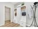 Well-organized mudroom with built-in storage, hooks, and a clean, modern design at 600 Dalton Way, Avon, IN 46123