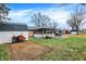 Cozy screened in porch in a large backyard at 634 Park Dr, Greenwood, IN 46143