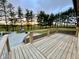 Wooden back deck showing sunrise over the trees at 6593 N 800 W, Elwood, IN 46036