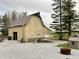 Rustic barn features a metal roof, plenty of storage space, and is located in the backyard at 6593 N 800 W, Elwood, IN 46036