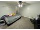 Bedroom with ceiling fan and neutral paint at 6593 N 800 W, Elwood, IN 46036