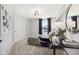 Well lit bedroom has neutral tones, decor, and furnishings at 6851 Jacone Dr, Brownsburg, IN 46112