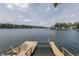 Private boat dock with a ladder offers convenient water access and endless lake adventures at 6937 Muskrat Dr, , IN 46164