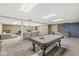 Finished basement with pool table, neutral carpet, and comfortable seating at 7221 State Road 42, Martinsville, IN 46151