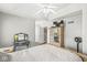Bright bedroom featuring a ceiling fan, natural light, and ample space at 7221 State Road 42, Martinsville, IN 46151