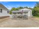 Charming gazebo features comfortable seating, a decorative weather vane and is perfect for outdoor relaxation and entertaining at 7221 State Road 42, Martinsville, IN 46151