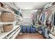 Spacious walk-in closet features custom shelving and ample storage space at 7221 State Road 42, Martinsville, IN 46151