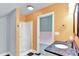 Bathroom with shower and granite countertop at 7380 N 225 W, Lebanon, IN 46052