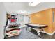 Finished basement featuring a game room with an air hockey table and basketball game at 7380 N 225 W, Lebanon, IN 46052