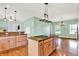 Spacious open concept kitchen with granite countertops and stainless steel appliances at 7380 N 225 W, Lebanon, IN 46052