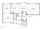 First floor plan detailing the living room, dining room, kitchen, Gathering room and bathrooms with precise dimensions at 1410 Shadow Ct, Zionsville, IN 46077