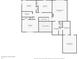 Second floor plan featuring bedrooms, bathrooms, and closet spaces with precise dimensions included at 1410 Shadow Ct, Zionsville, IN 46077