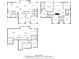 Detailed floor plan showcasing the layout of a spacious home, including living areas, bedrooms, and bathrooms at 15023 Glenmoor Cir, Carmel, IN 46033