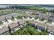 Aerial view of a residential neighborhood with pond and well-maintained landscaping at 1661 Devonshire Ave, Avon, IN 46123