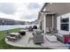 Enjoy outdoor living on this patio with outdoor furniture in the backyard at 1661 Devonshire Ave, Avon, IN 46123