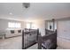 View of second story hallway, chandelier and open living space at 1661 Devonshire Ave, Avon, IN 46123