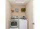 Functional laundry room with modern appliances and storage at 1661 Devonshire Ave, Avon, IN 46123
