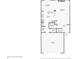 Floor plan featuring kitchen, living room, bathroom, utility room, stairs and garage at 17551 Gruner Way, Westfield, IN 46062