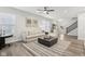 Spacious living room featuring a modern design and an open floor plan at 17551 Gruner Way, Westfield, IN 46062