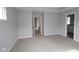 Spacious main bedroom with neutral color palette and ample natural light at 1813 Real St, Indianapolis, IN 46240