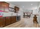 Finished basement with custom bar and wet bar with a nearby pool table at 1821 Midnight Pass, Brownsburg, IN 46112