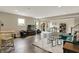 Finished basement with a living area, bar, and ample space for entertaining guests at 18398 Cross Lakes Ct, Westfield, IN 46074