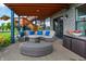 Relaxing outdoor patio space with plenty of seating at 18398 Cross Lakes Ct, Westfield, IN 46074
