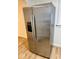 Sleek stainless steel refrigerator featuring a water and ice dispenser at 2015 S Hackley St, Muncie, IN 47302