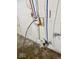 Basement plumbing with pipes, wiring, and other utility connections visible at 2015 S Hackley St, Muncie, IN 47302