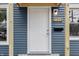 Close up of the new front door with clean lines and modern hardware at 2315 Spann Ave, Indianapolis, IN 46203