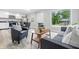 Bright, open-concept living space flowing into the kitchen and dining area at 2315 Spann Ave, Indianapolis, IN 46203
