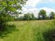 Expansive backyard with mature trees and a natural meadow, perfect for outdoor activities at 2625 S 200 E, Lebanon, IN 46052