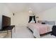Spacious main bedroom with vaulted ceilings and a ceiling fan at 2916 Sunmeadow Way, Indianapolis, IN 46228