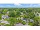 Aerial view of a residential neighborhood with lush greenery and well-kept homes on a bright, sunny day at 3615 N Dequincy St, Indianapolis, IN 46218