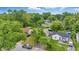 Expansive aerial view of a neighborhood with mature trees and well-maintained homes on a sunny day at 3615 N Dequincy St, Indianapolis, IN 46218