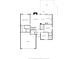 Floor plan layout of the home, showcasing the primary bedroom, living spaces, and garage at 3959 Towhees Dr, Indianapolis, IN 46237