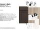 Owner's bath features Arbor Maple Square Derby cabinets and Costar Calacatta Empire shower floor at 408 Elite St # 2-603, Westfield, IN 46074