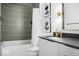 Well-lit bathroom with bathtub and vanity, perfect for a refreshing experience at 420 Monon Wy Dr, Carmel, IN 46032