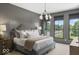 Serene main bedroom with large windows that provide natural light and great views at 420 Monon Wy Dr, Carmel, IN 46032