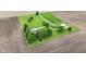 Wide aerial shot showcasing the house, barn, and surrounding fields of the property at 4817 N 150 W, Anderson, IN 46011