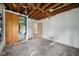 Spacious bedroom featuring exposed beams, a closet and an interior door at 5035 Boulevard Pl, Indianapolis, IN 46208