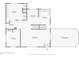 Floor plan showing the layout of the main level of the home at 5035 Boulevard Pl, Indianapolis, IN 46208