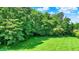 Beautiful green lush backyard with mature trees that creates an awesome shaded space at 5953 Deer Hollow Ct, Pittsboro, IN 46167