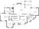 First floor plan layout showcases an open living room, spacious kitchen, dining room, and primary bedroom at 5953 Deer Hollow Ct, Pittsboro, IN 46167