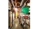 Unfinished basement for storage with shelving at 6190 Red Day Rd, Martinsville, IN 46151