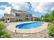Beautiful backyard showcasing a pool, well-maintained lawn, and mature landscaping for outdoor enjoyment at 644 Ridge Gate Dr, Brownsburg, IN 46112